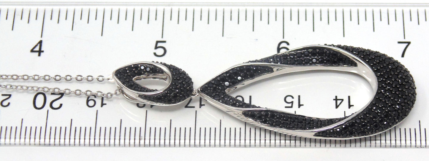 925 Sterling Silver Black Onyx Necklace