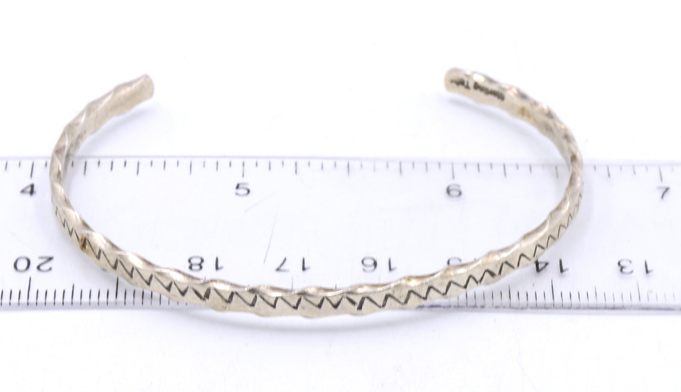 Group lot of vintage 925 sterling silver cuff bangles