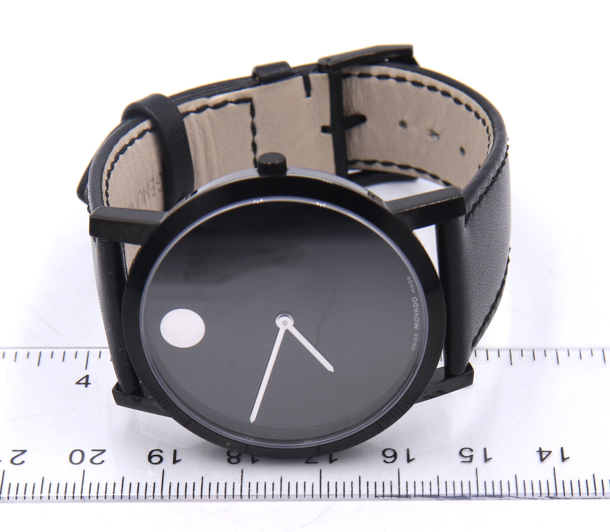 Movado Quartz 40mm Big Dot Dial Watch