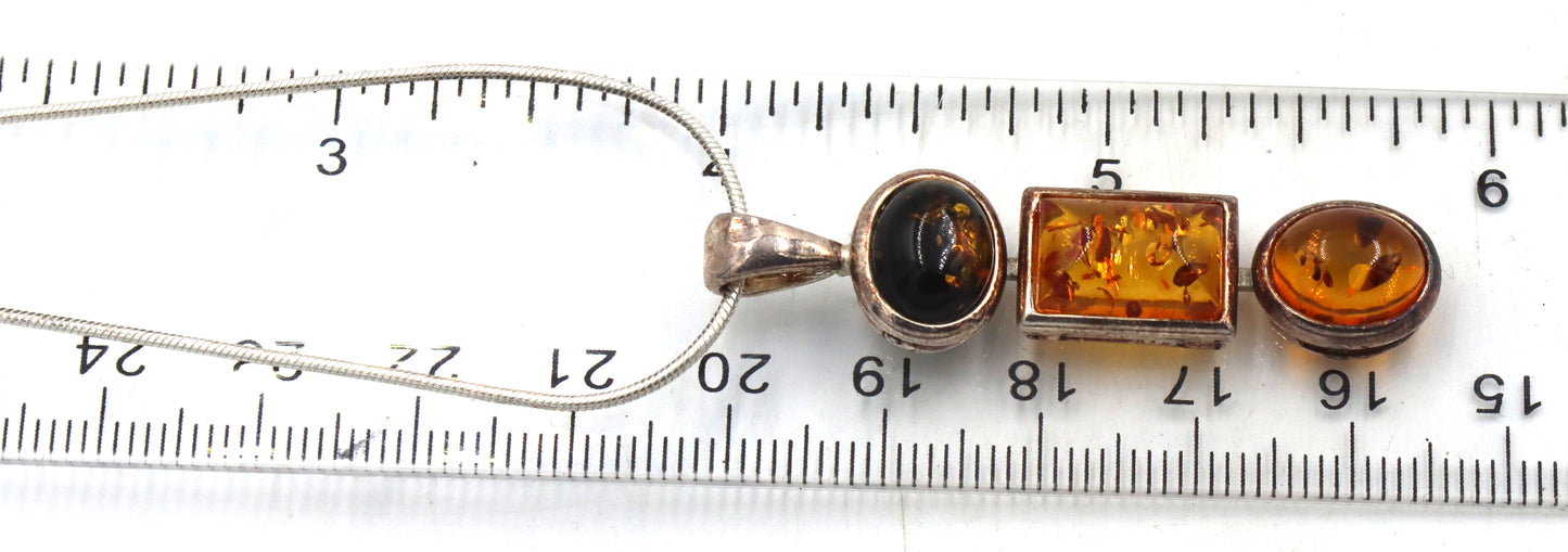 Group lot of Vintage 925 sterling silver amber mixed jewelry