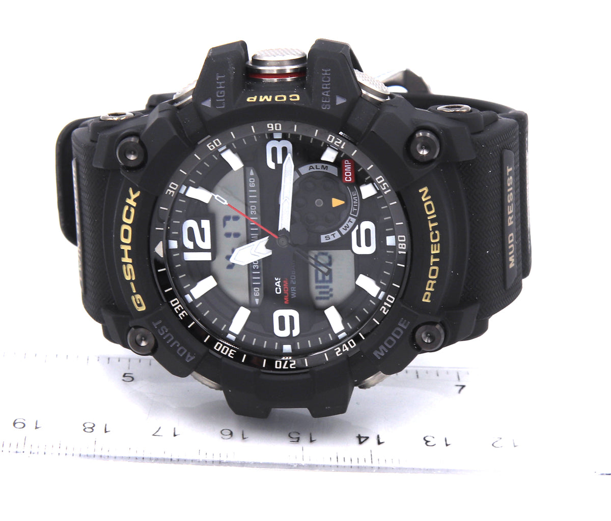 Men's Casio G-shock twin Sensor Mudmaster black dial watch