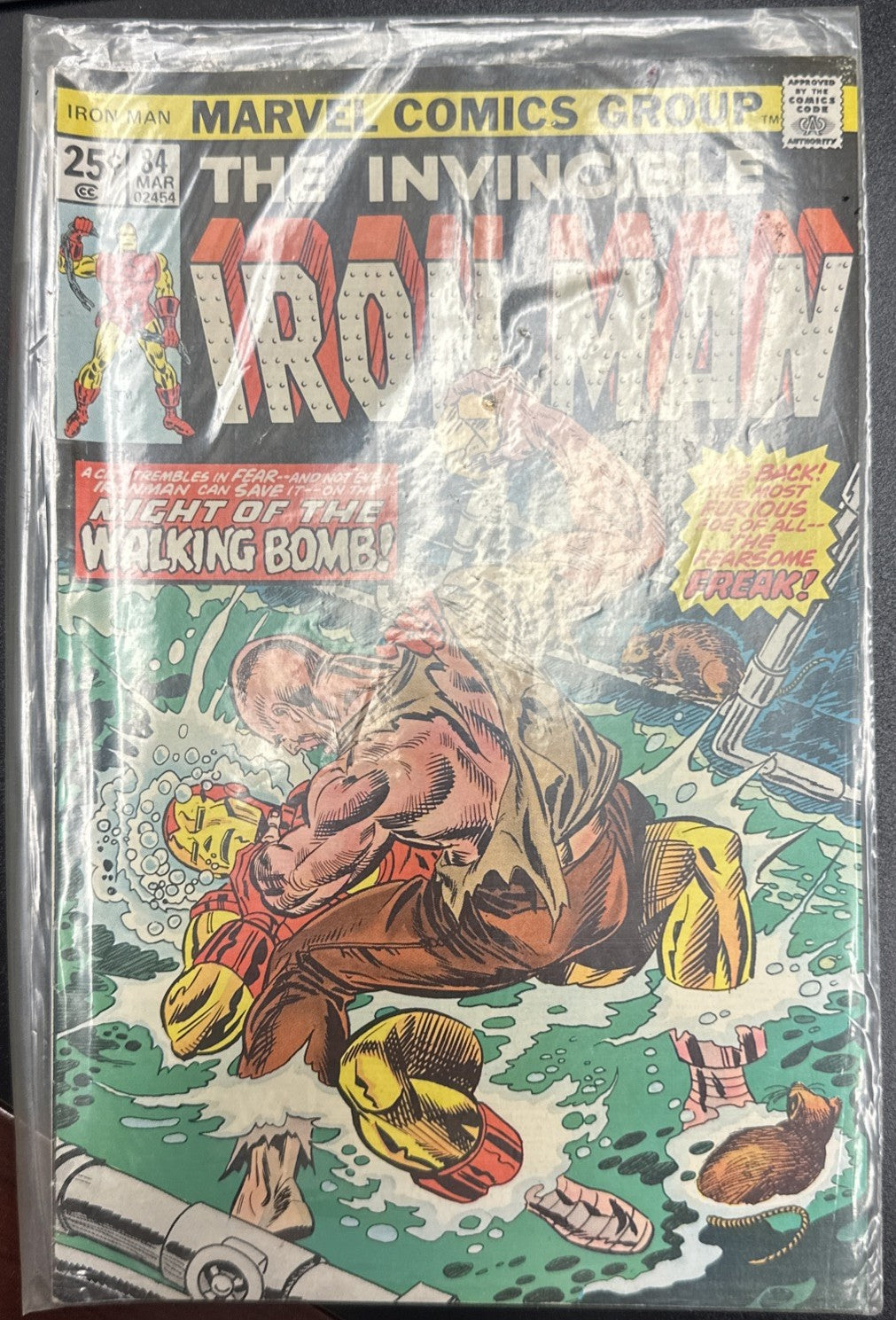 Vintage Comic Book Lot with Classic Bronze & Silver Age Marvel/DC Titles plus Original Ads & Inserts