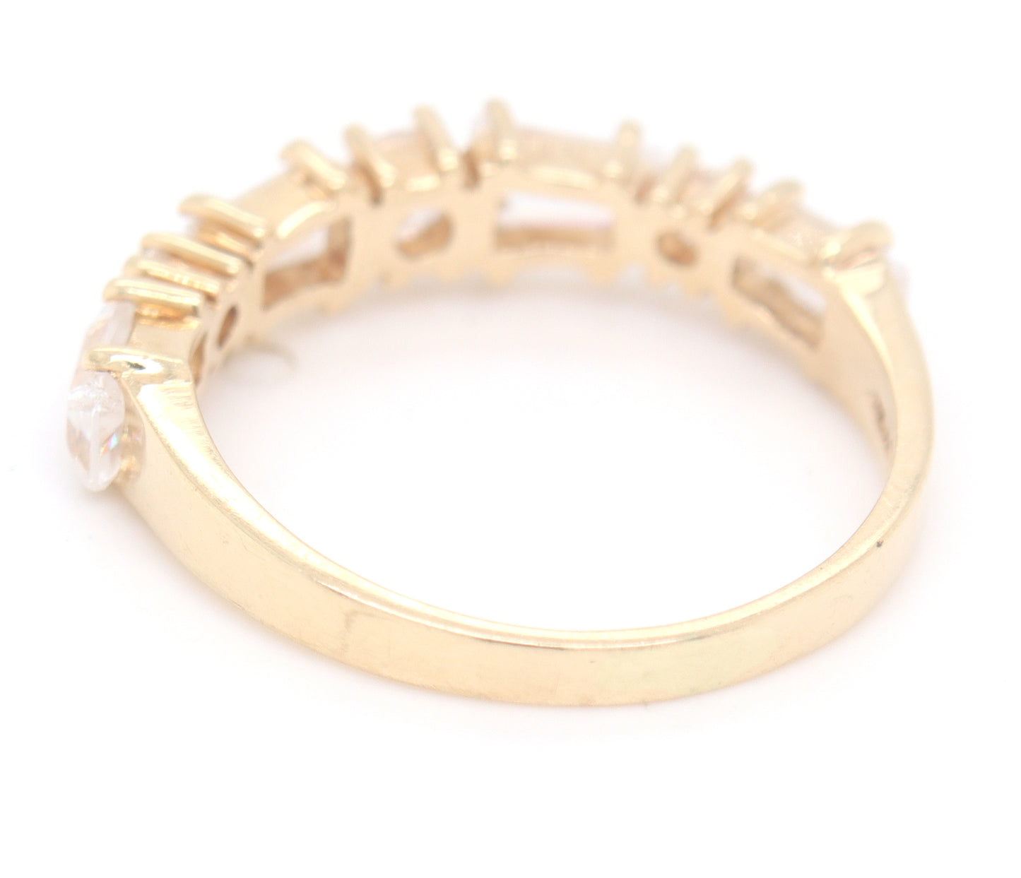 14kt Yellow gold Cubic Zirconia band