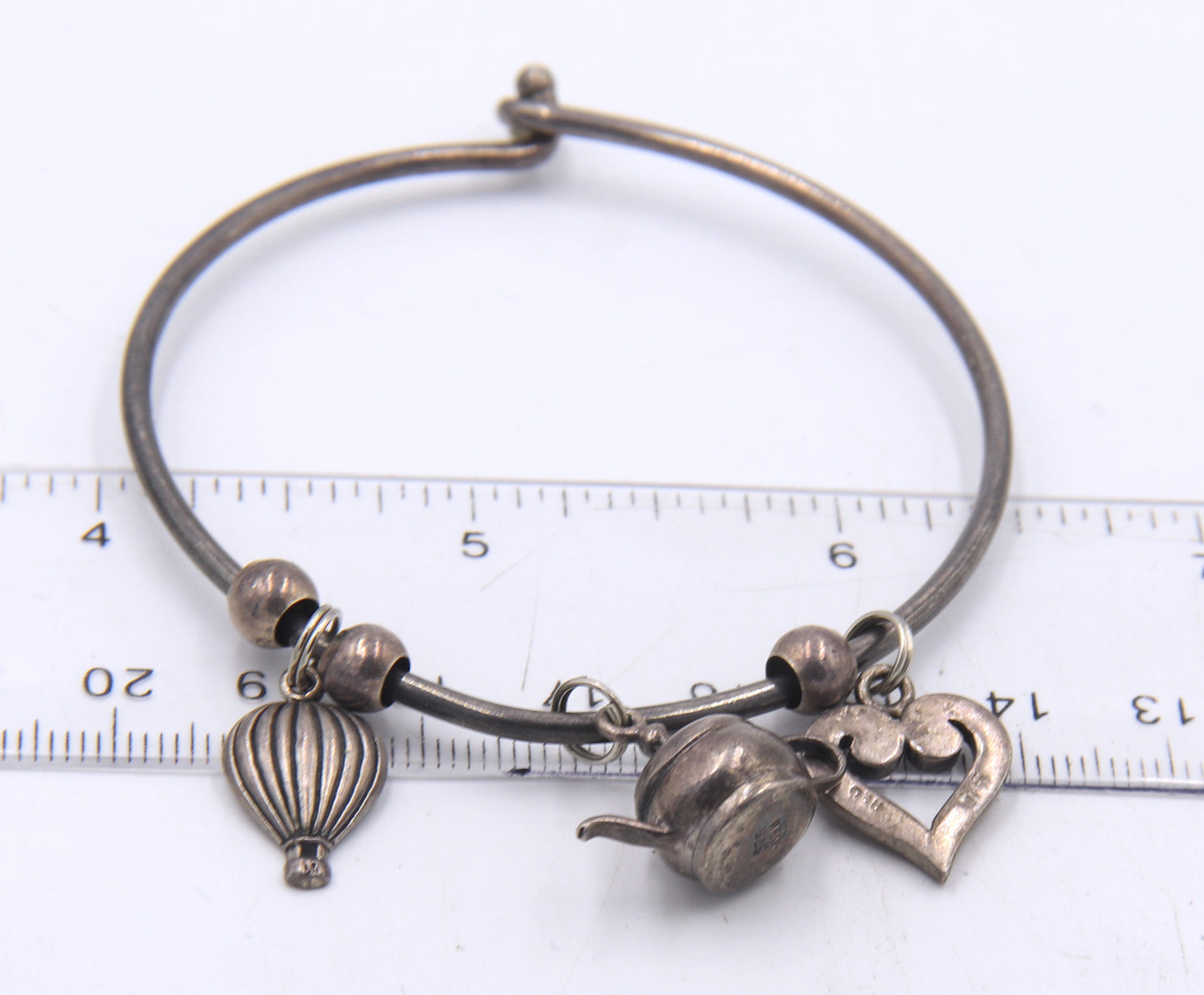 Group lot of vintage 925 sterling silver bangles