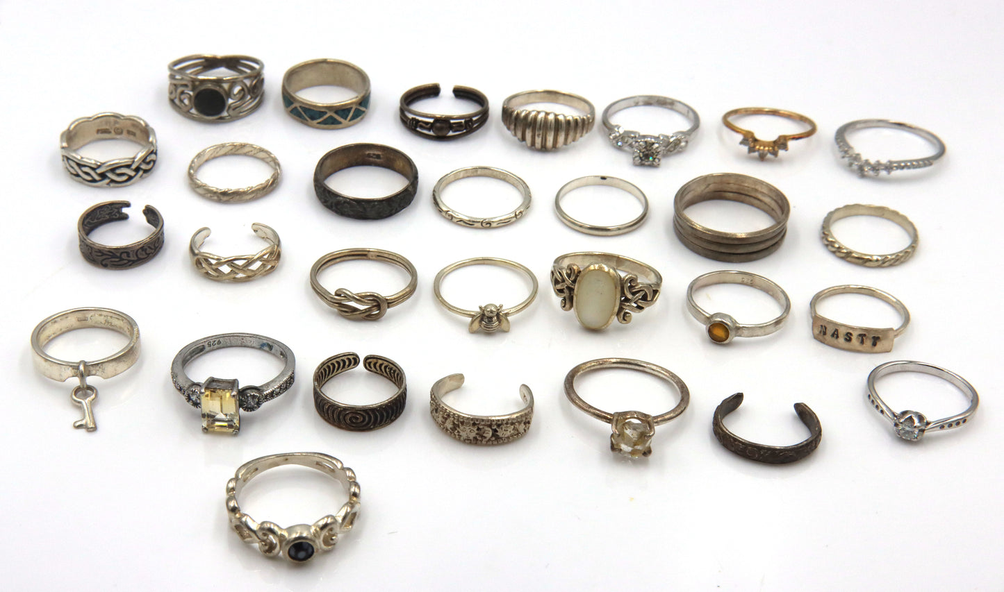 Group to of Vintage 925 sterling silver rings