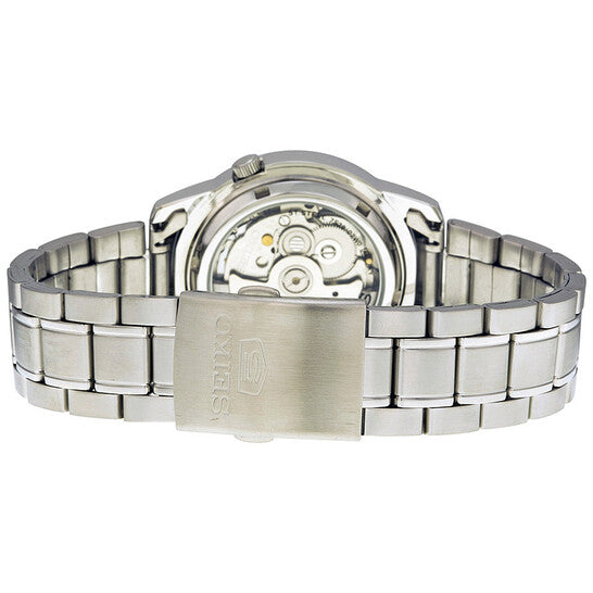 Seiko Men’s Automatic Blue Skeleton Dial Stainless Steel Bracelet Watch – 38mm