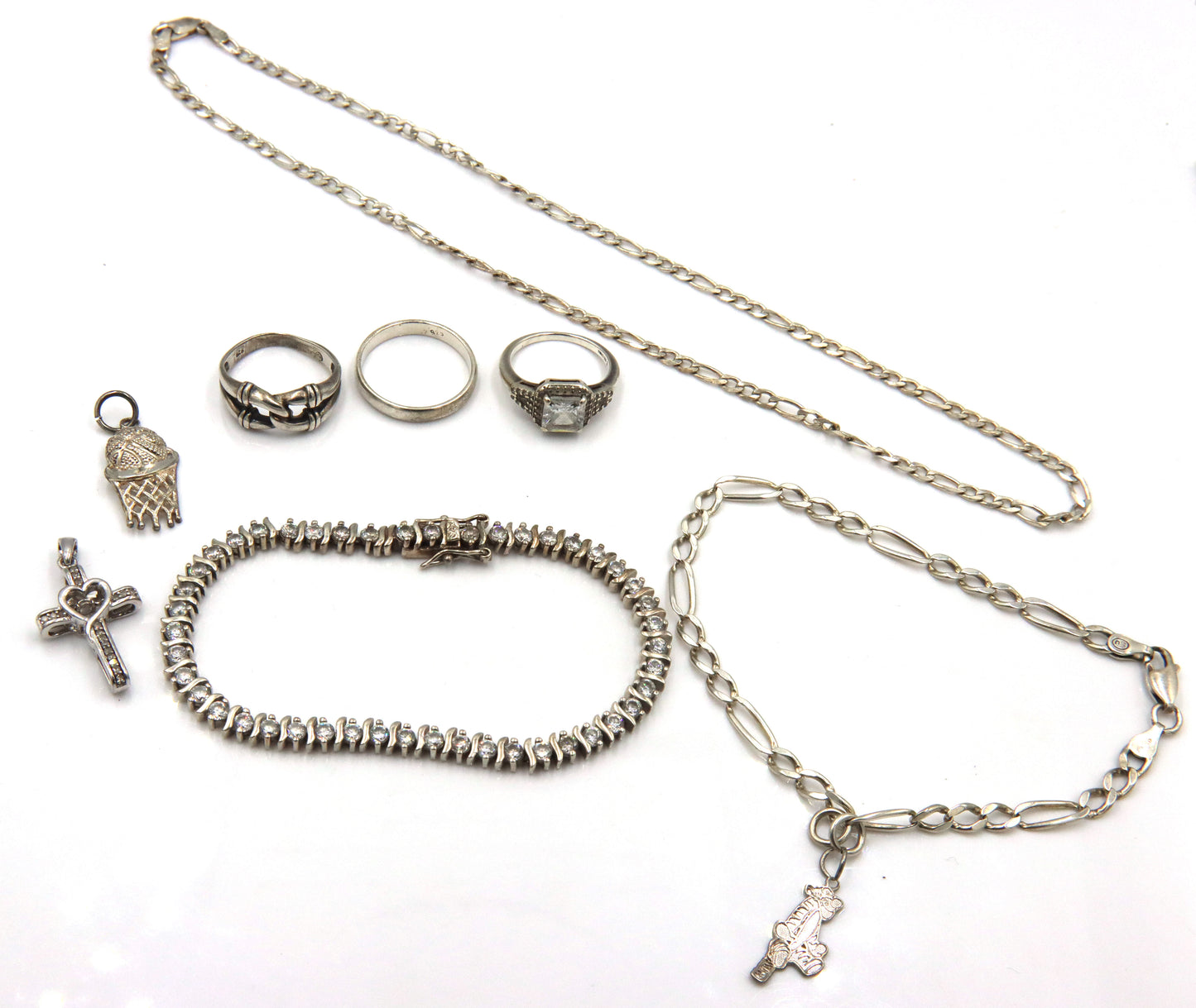 Group lot of Vintage 925 sterling silver mixed jewelry