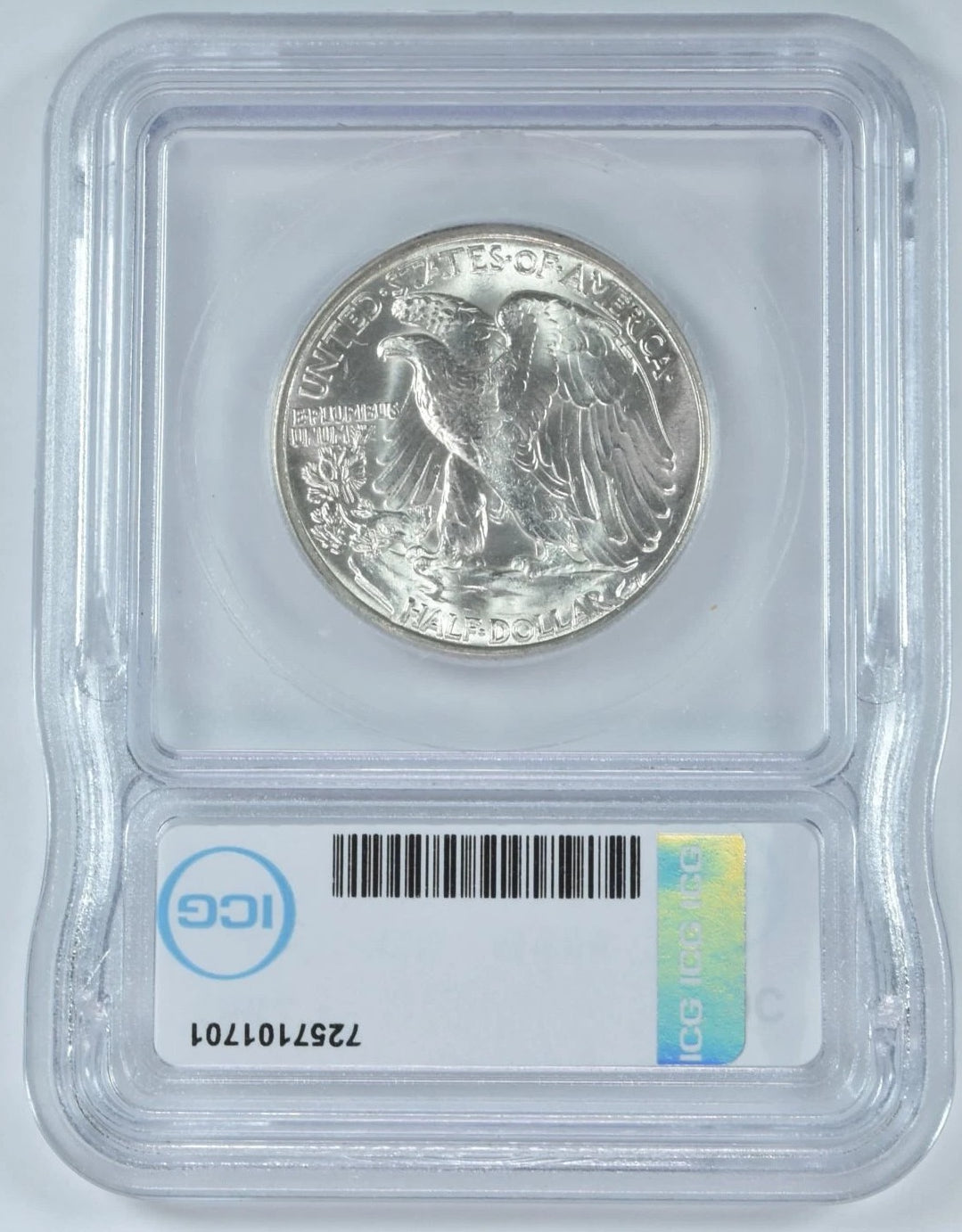 1944 Walking Liberty Silver Half Dollar 50C ICG MS65 Certified Brilliant Uncirculated