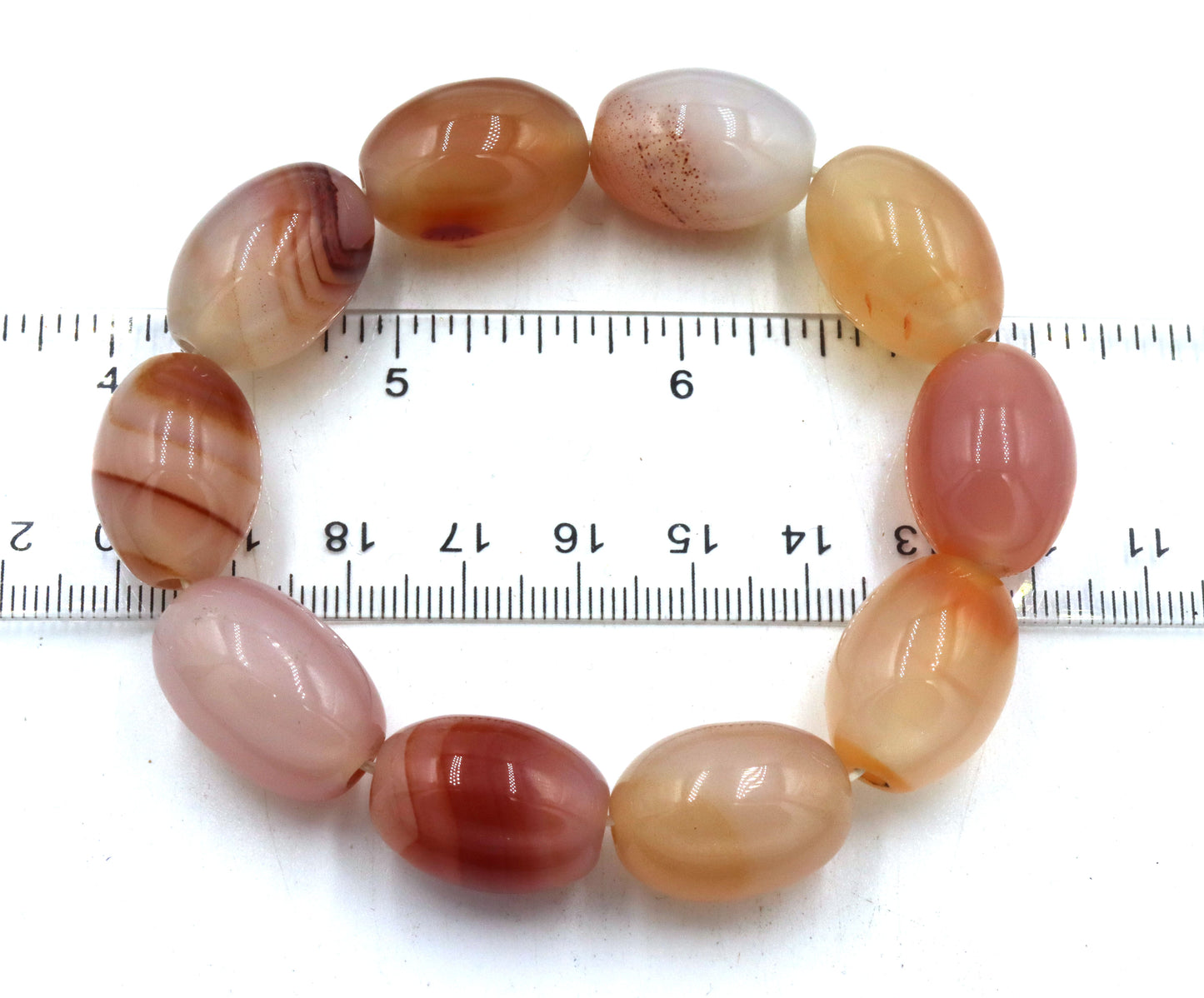 Orange quartz chunky bracelet