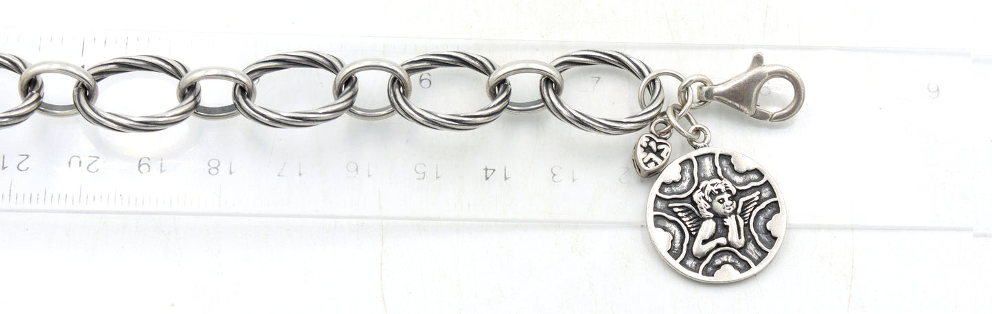Group lot of 5 Vintage 925 sterling silver bracelets