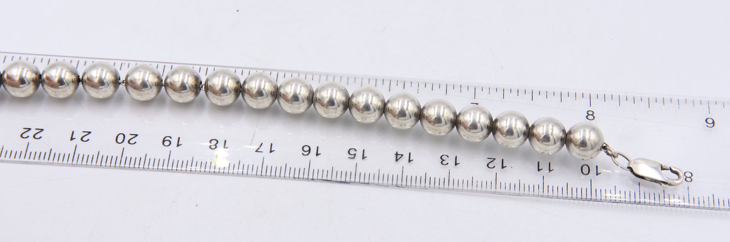 Lot of Vintage 925 Sterling Silver Bangles and Ball Bracelet