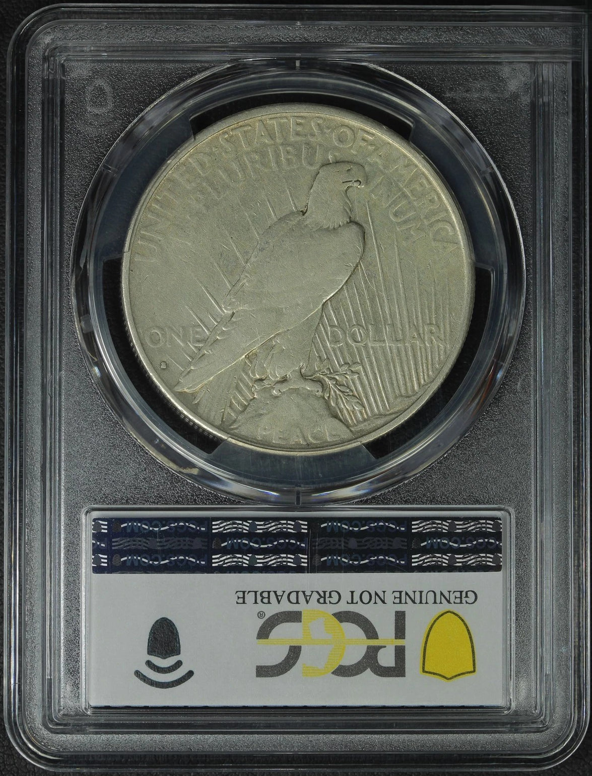 1934-S Peace Silver Dollar PCGS Genuine Scratch VF Detail