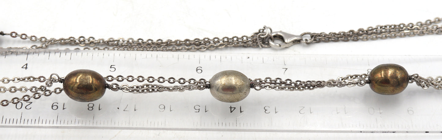 Group lot of vintage 925 sterling silver necklaces