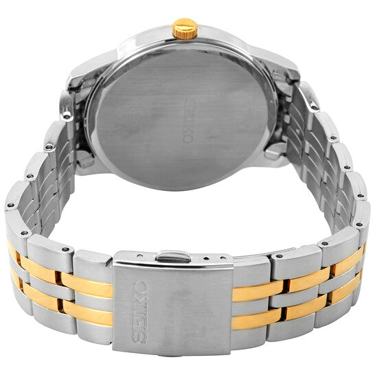 Seiko Essentials Men’s Two-Tone Stainless Steel White Dial Quartz Watch – 40mm
