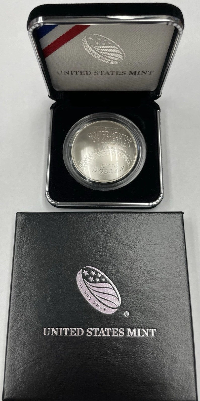 2014-P National Baseball Hall of Fame Commemorative Silver Dollar Proof Original U.S. Mint Box