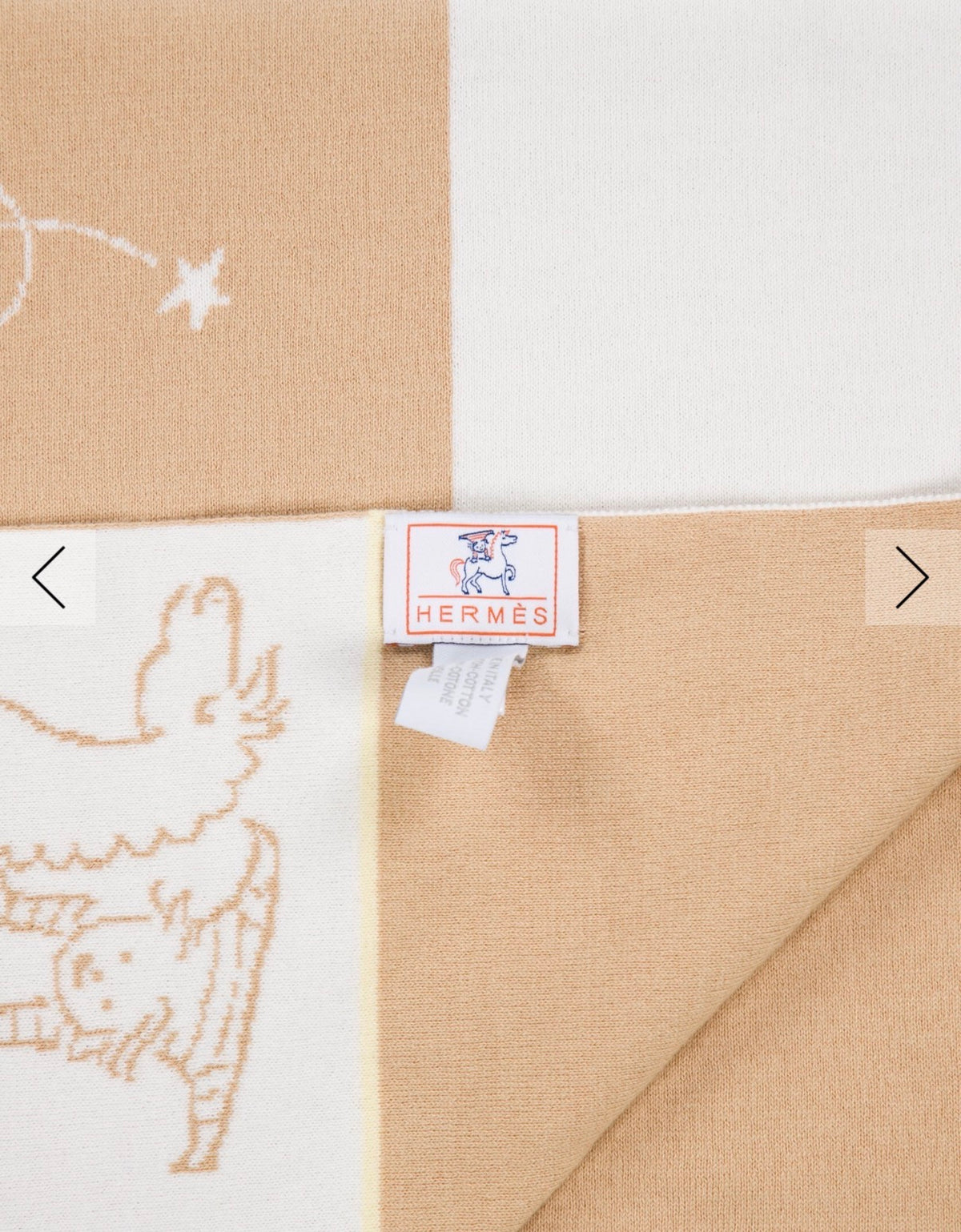 Hermes Cabriol baby blanket