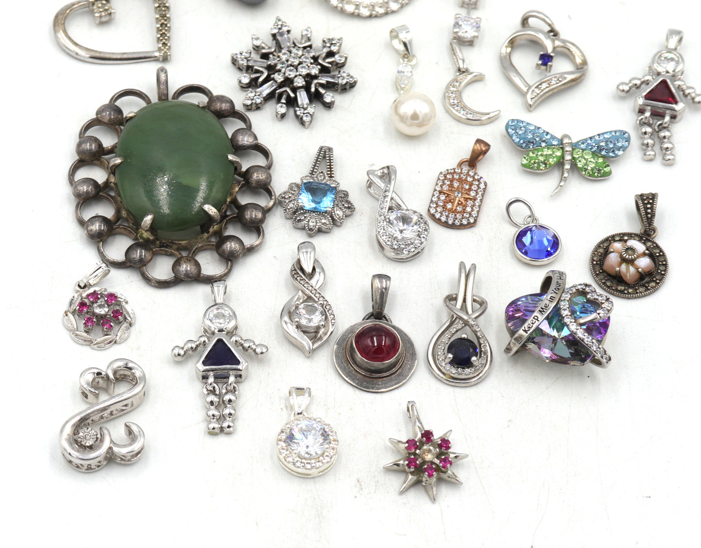 Group lot of Vintage 925 sterling silver pendant