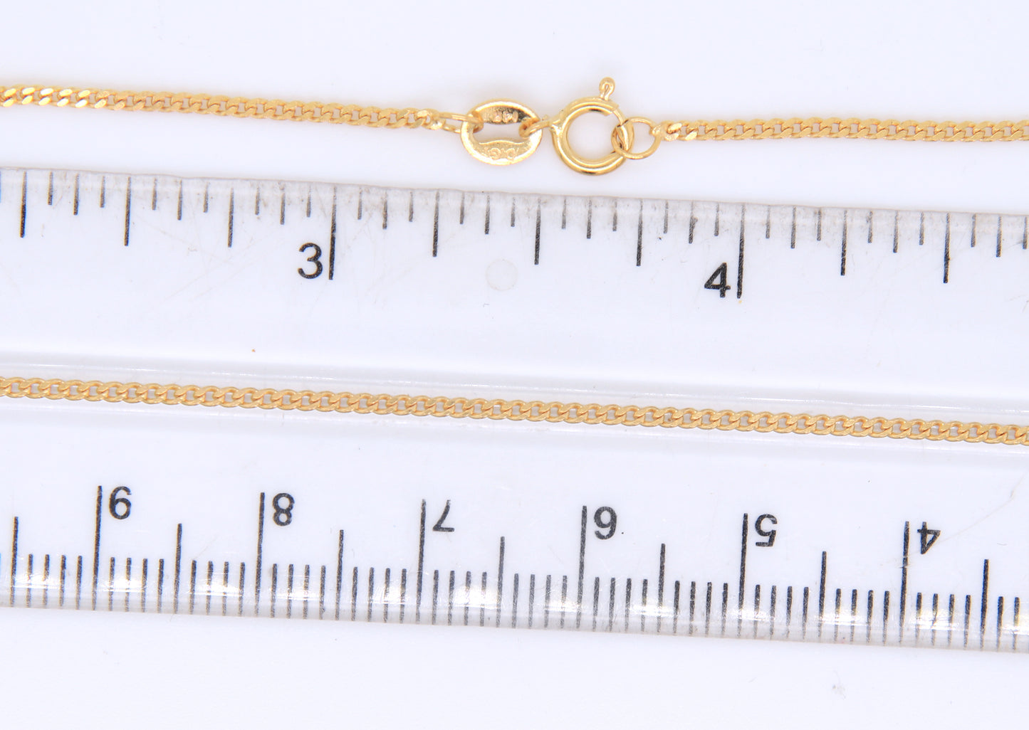 14kt Yellow gold Curb link chain necklace
