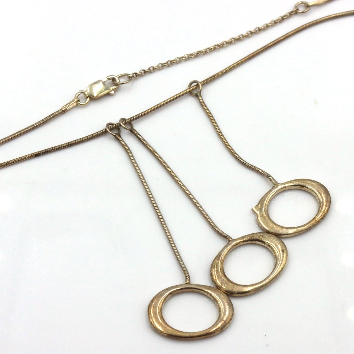 Group lot of 5 Vintage 925 sterling silver necklaces