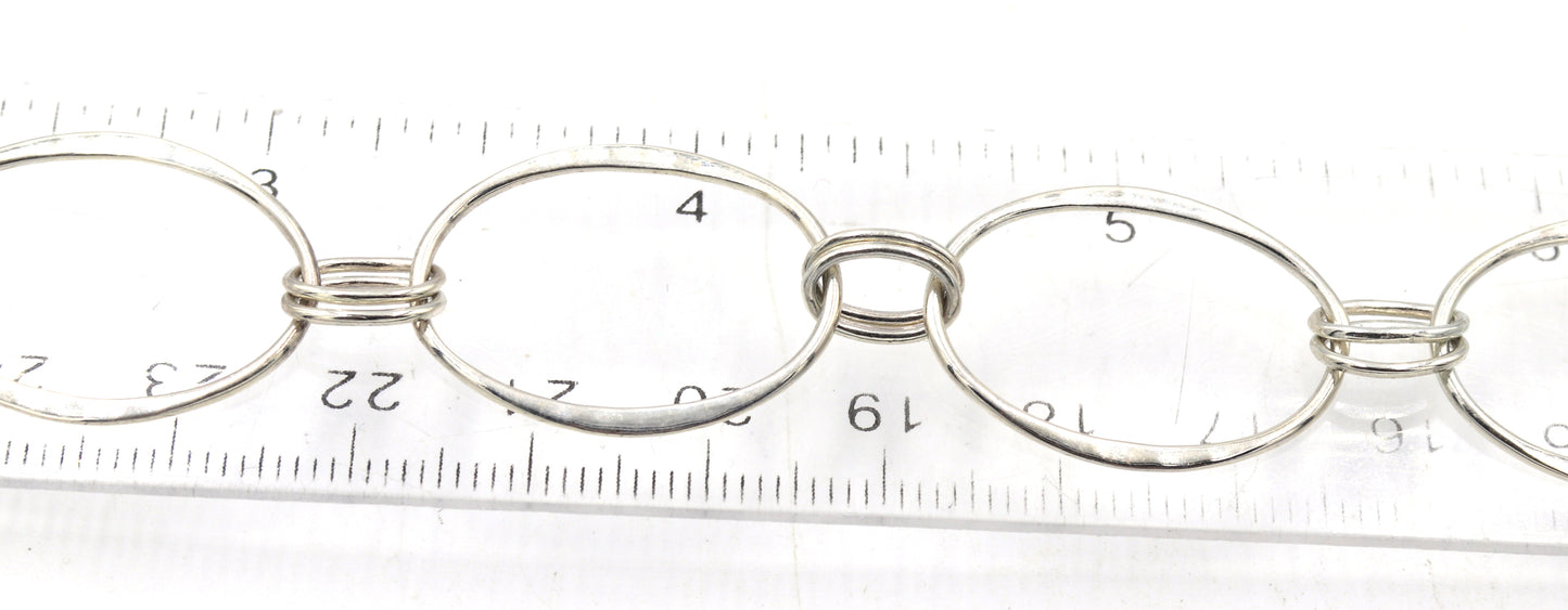 RLM Studio 925 sterling silver signed oval link necklace