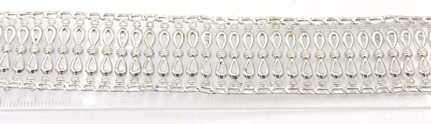 Group lot of 3 vintage 925 sterling silver bracelets