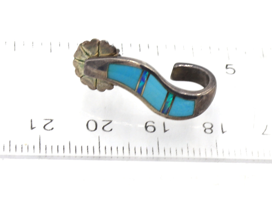 2 Pairs of 925 sterling silver turquoise earrings