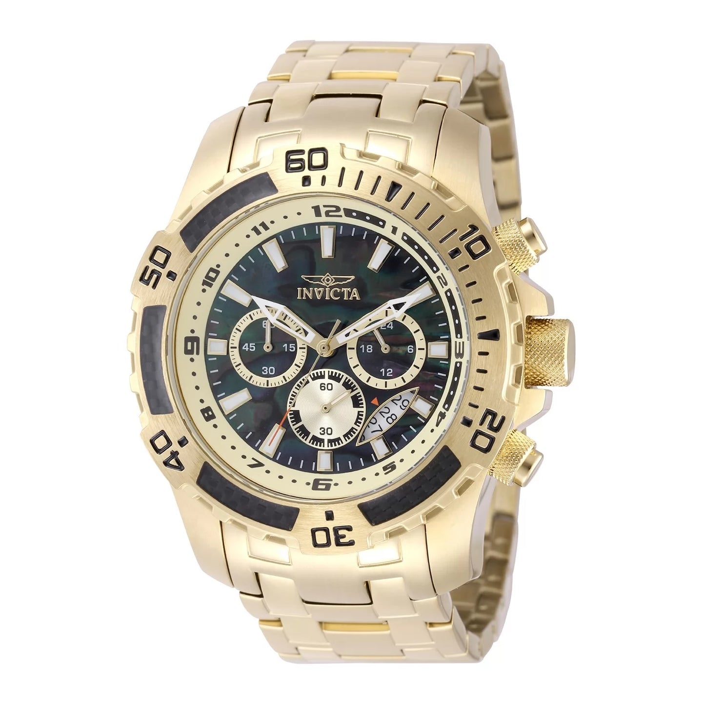 Invicta Men's Pro Diver Quartz VD53 Black Dial Watch