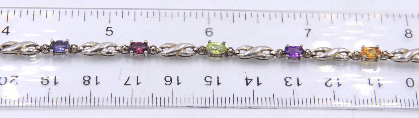 Group Lot of 11 Vintage 925 Sterling Silver Bracelets