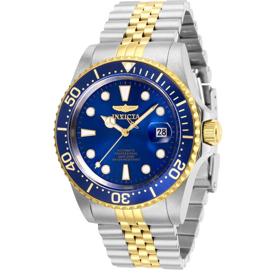 Invicta Pro Diver Automatic Blue Dial Two-Tone Stainless Steel Men's Watch