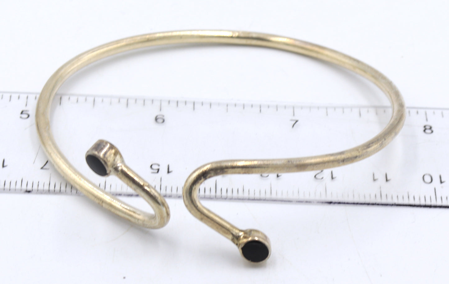 Vintage 925 sterling silver lot of 3 cuff bangles