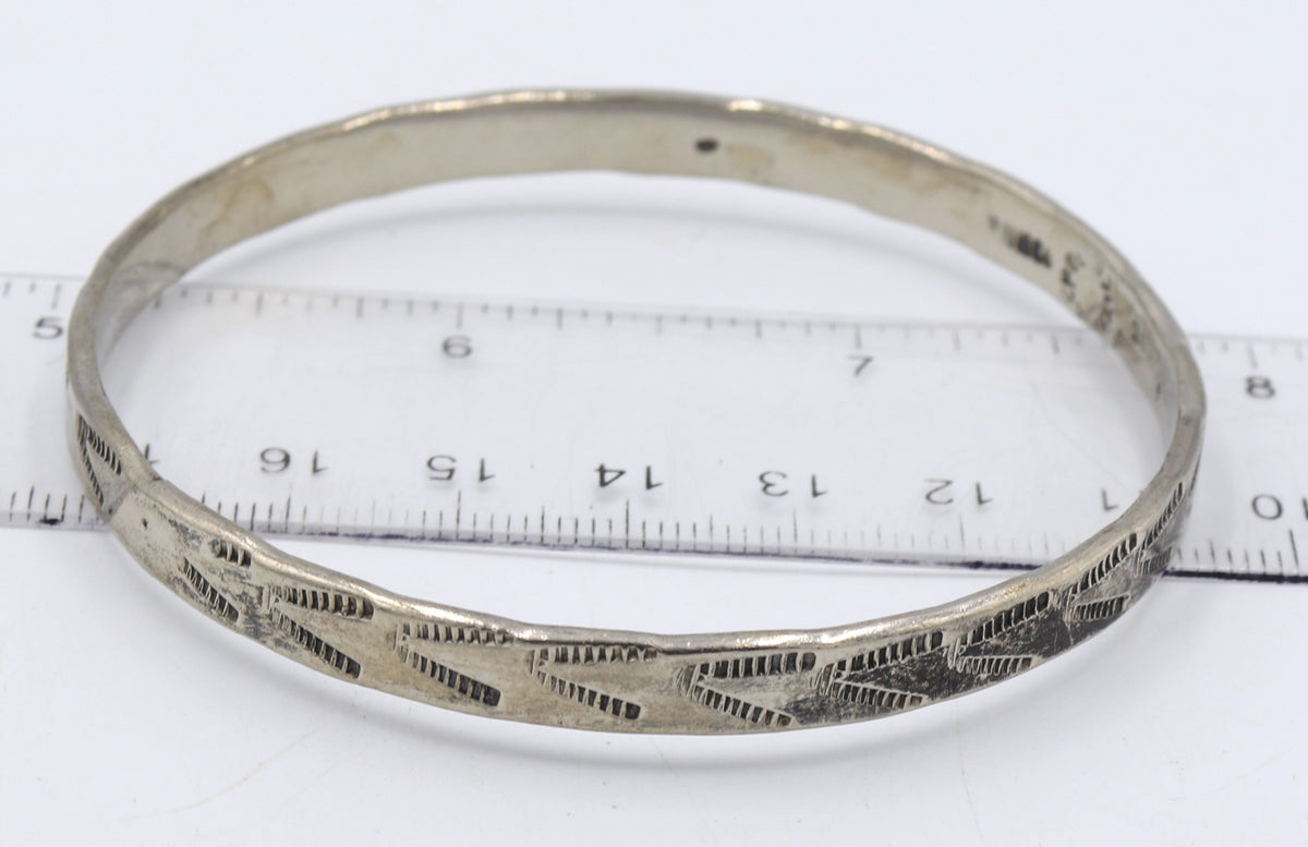 Group lot of 3 vintage 925 sterling silver bangles