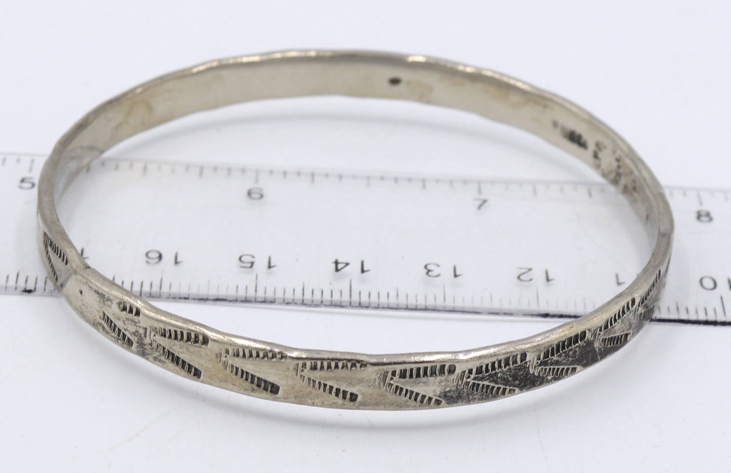 Group lot of 3 vintage 925 sterling silver bangles