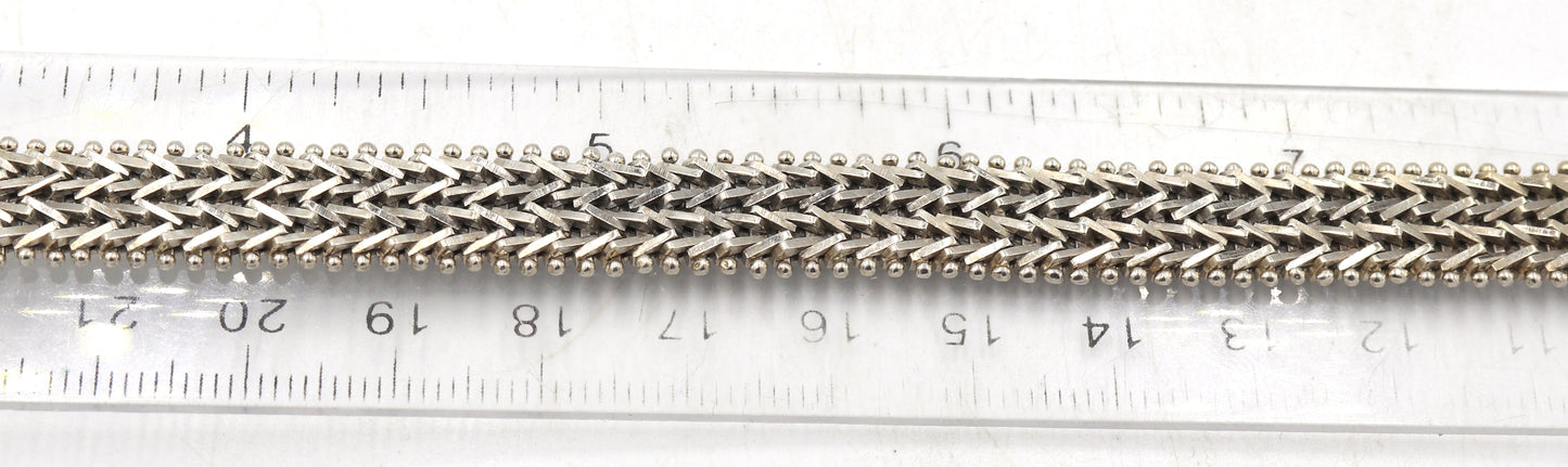 Group lot of 2 Vintage 925 sterling silver bracelets