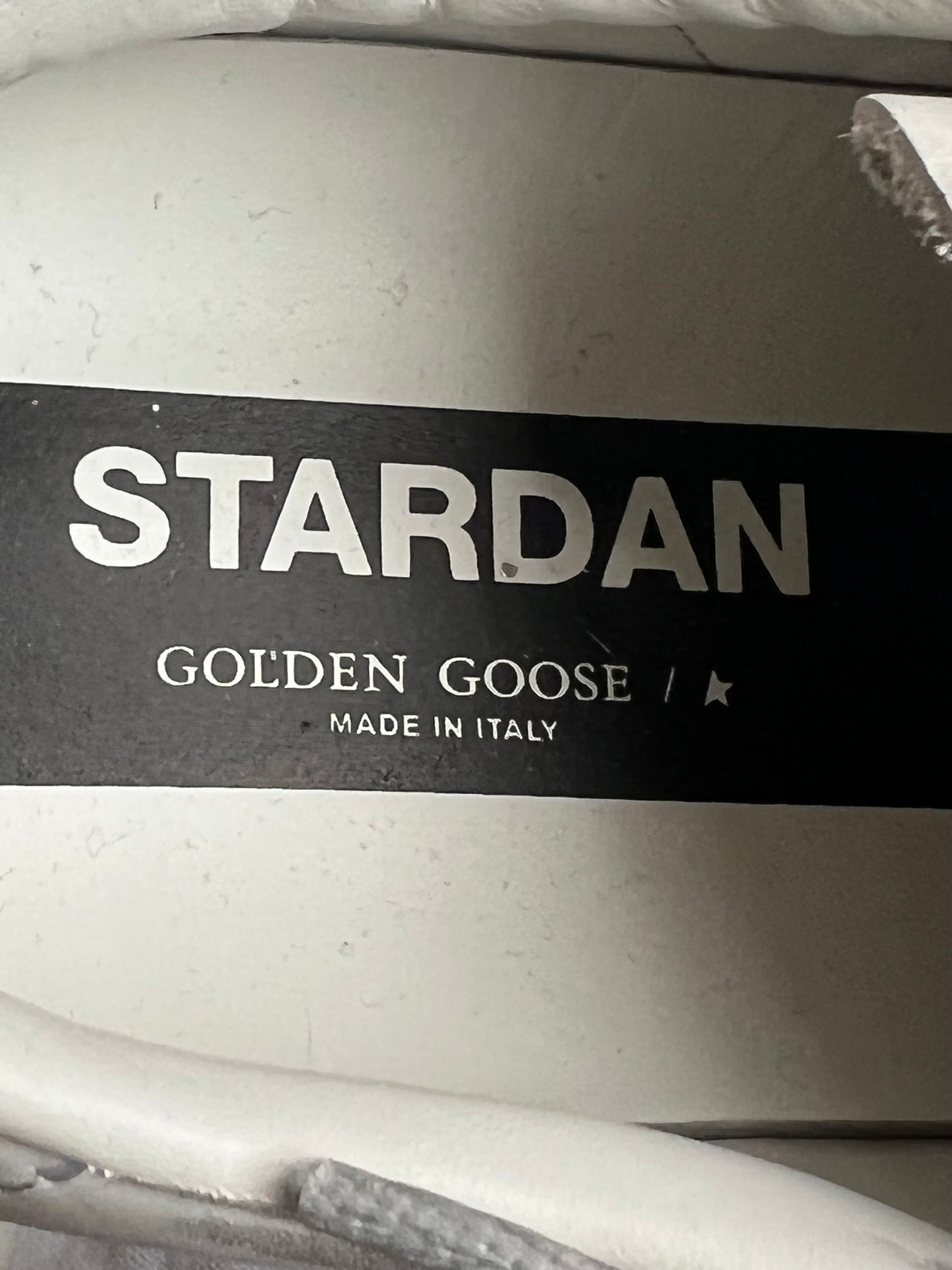 Golden Goose Woman's Sardan Sneakers with Silver Glitter