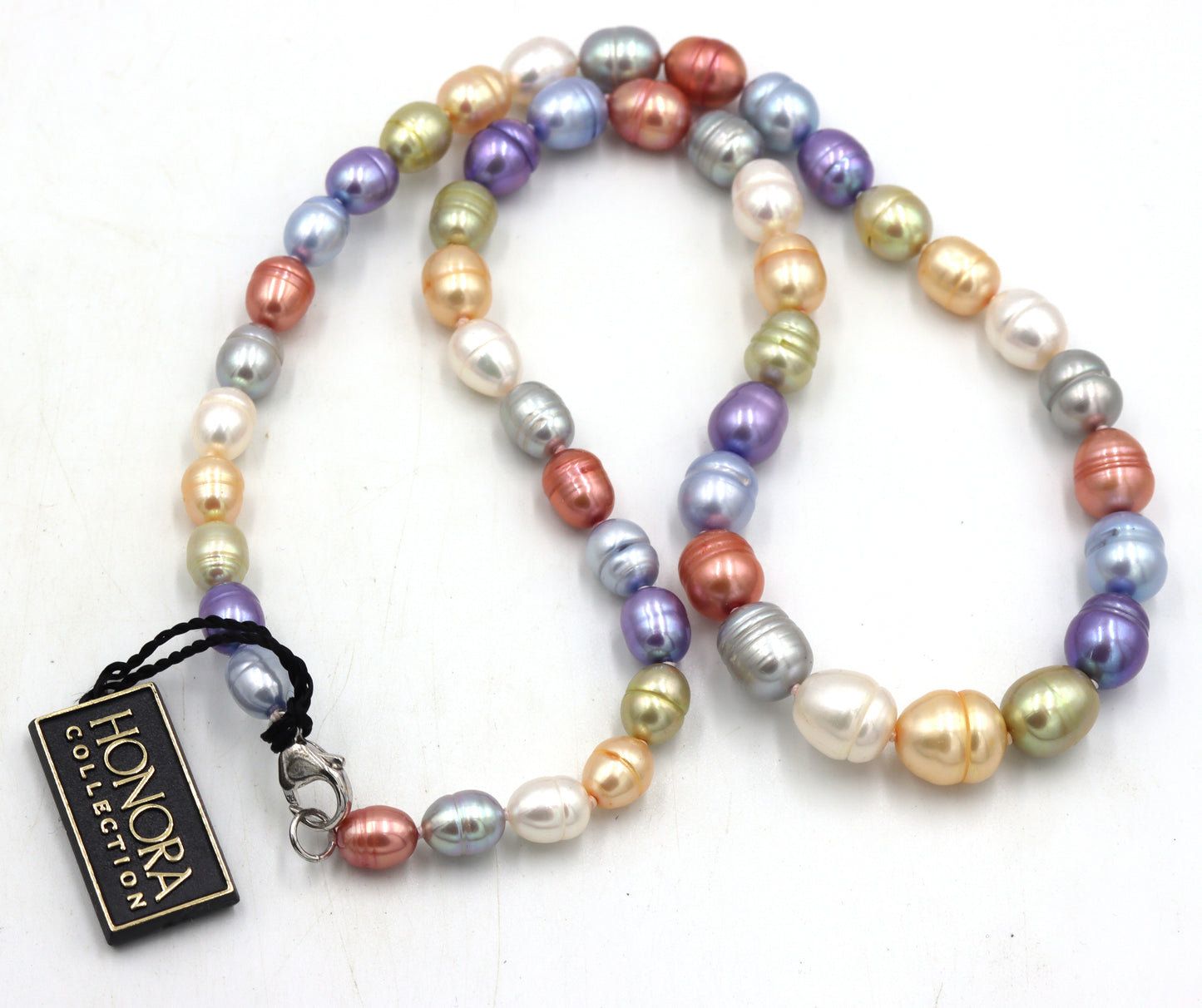 Set of 2 Honora multi color pearl necklaces