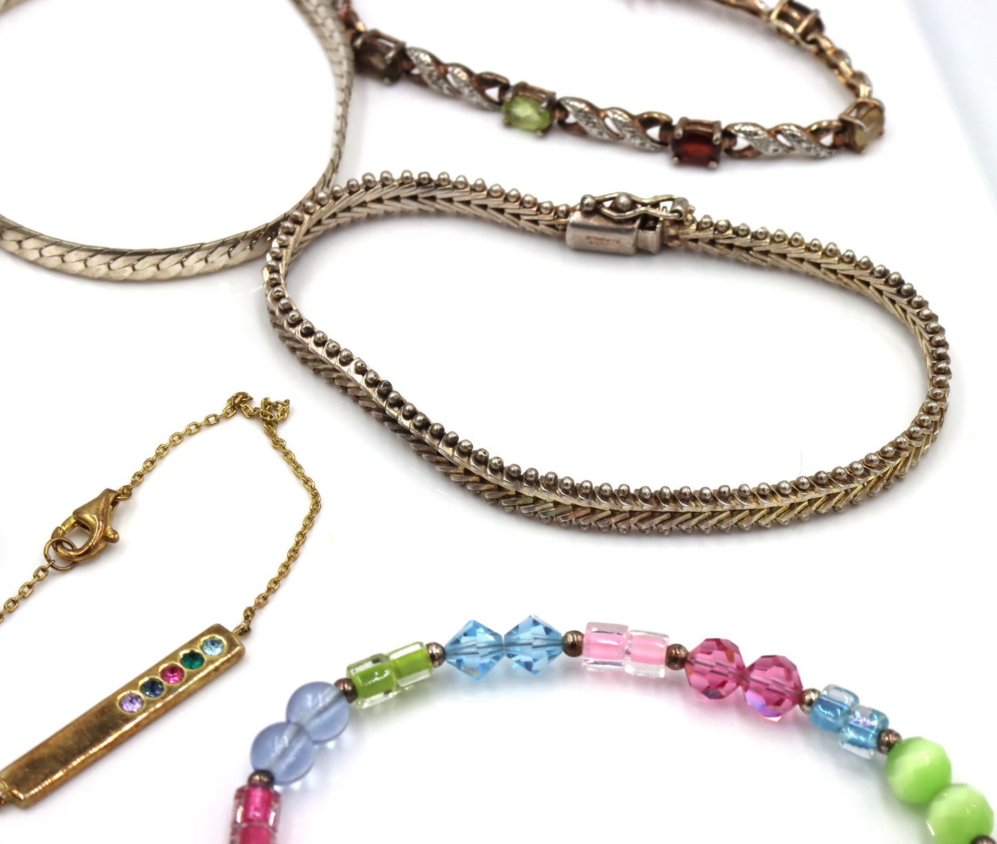 Group lot of 11 vintage 925 sterling silver bracelets