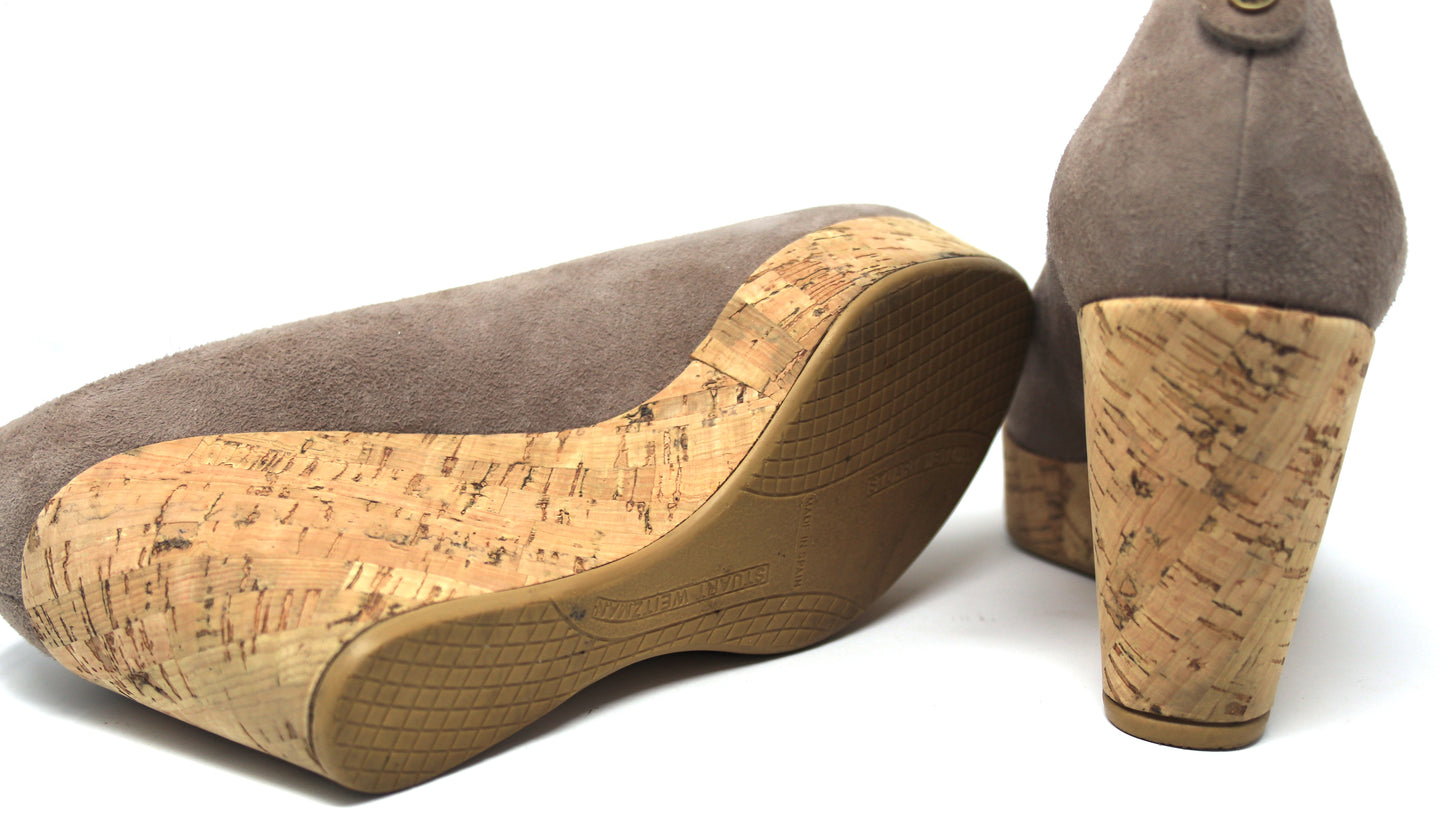 Stauart Weitzman Dutchess Cork wedge