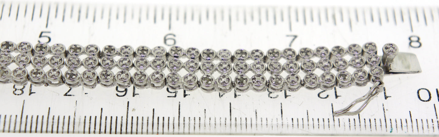925 Sterling Silver Cubic Zirconia Bracelet