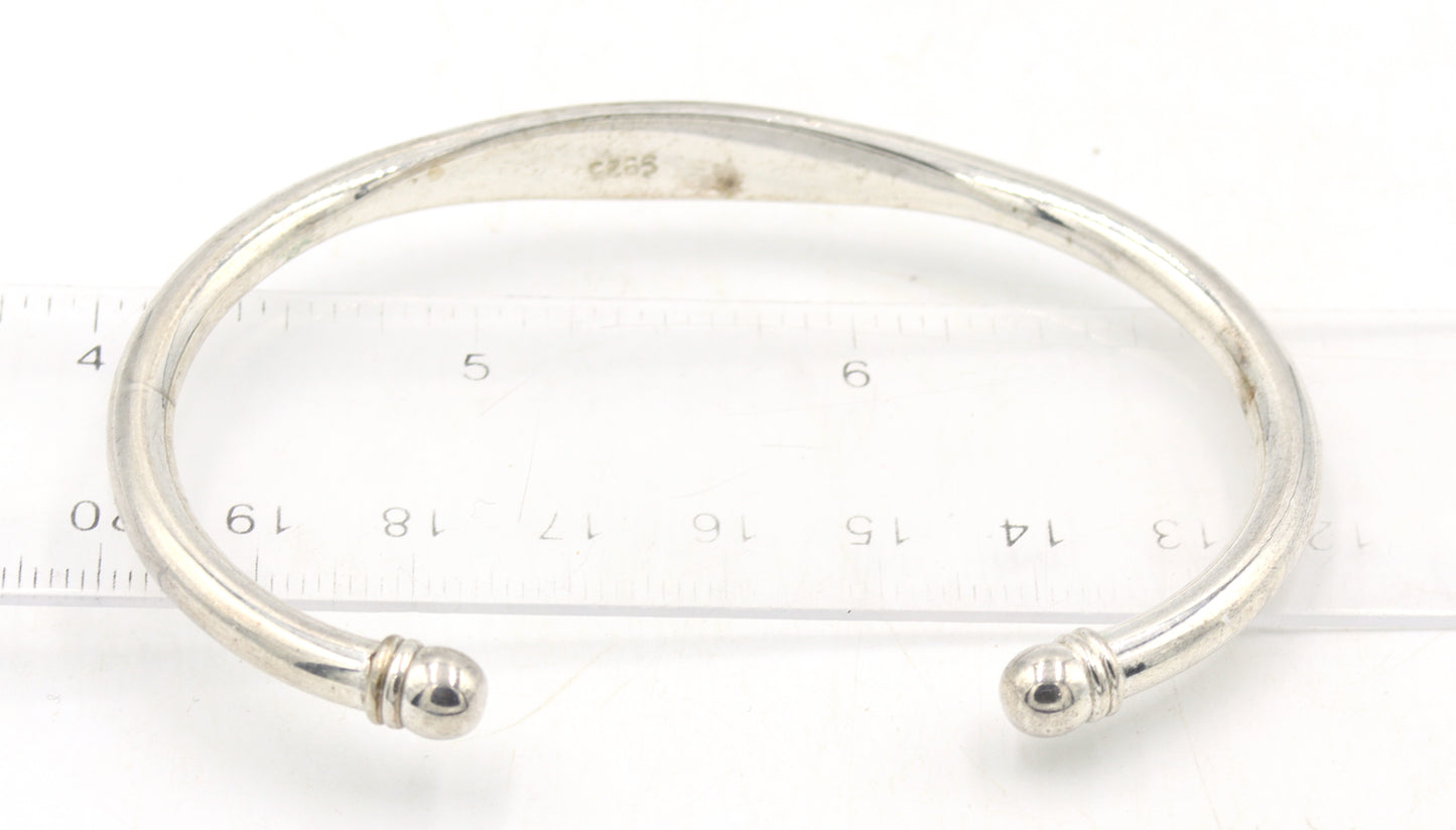 Group lot of 3 Vintage 925 sterling silver bangles
