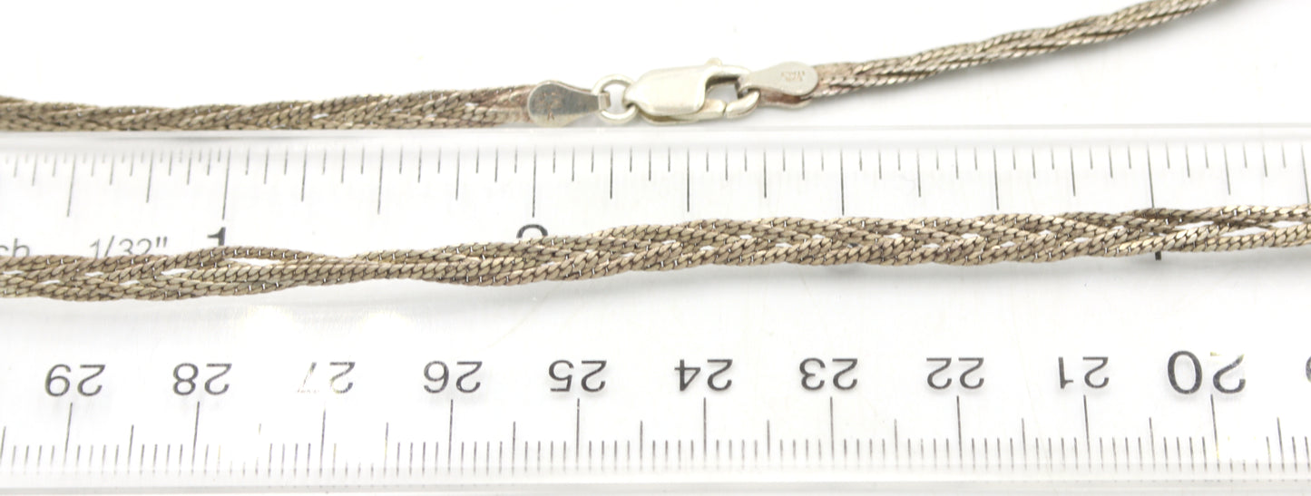 Group lot of 4 Vintage 925 sterling silver necklaces