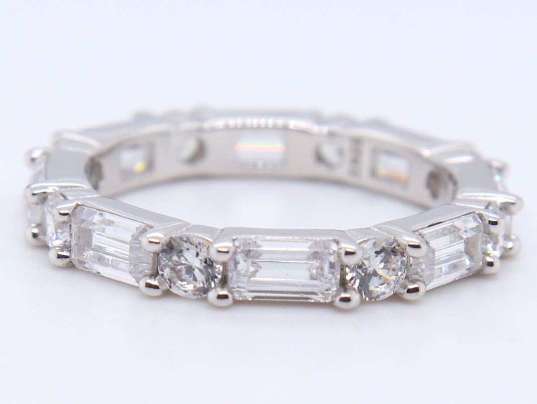 Sterling Silver Cubic Zirconia Band