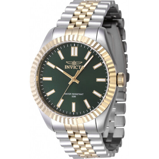 Invicta Specialty Green Dial Two-Tone Stainless Steel Men's Watch