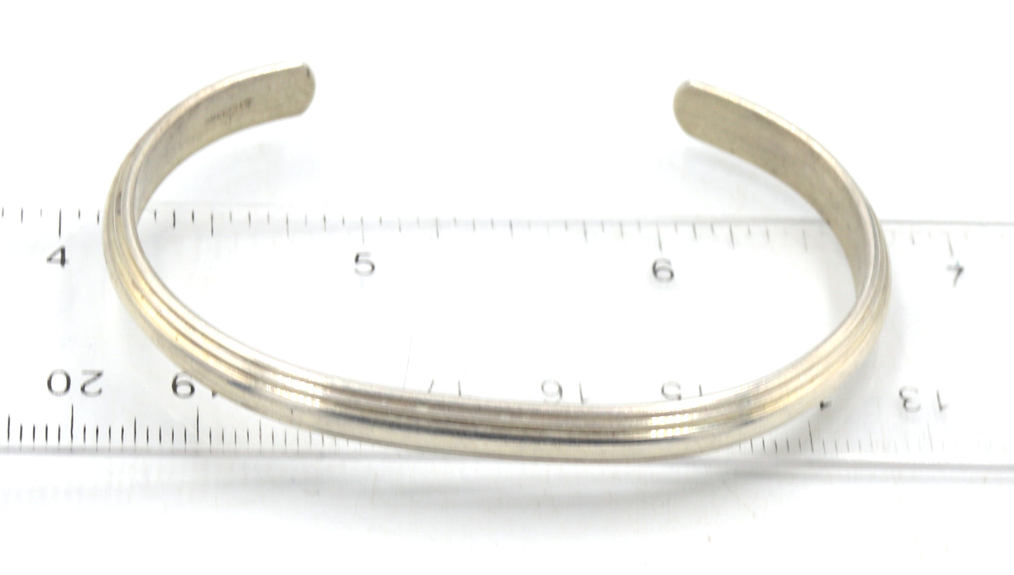 Vintage 925 sterling silver cuff bangle
