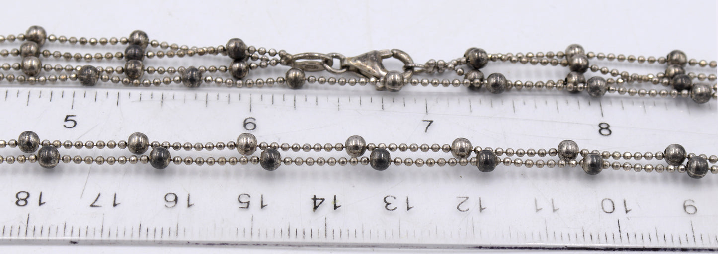 Group lot of 9 Vintage 925 sterling silver chains