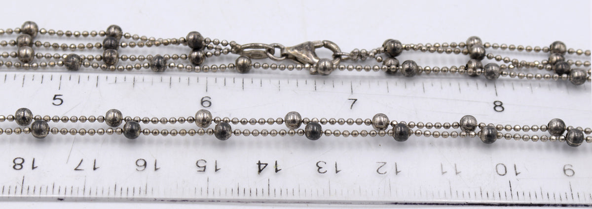 Group lot of 9 Vintage 925 sterling silver chains