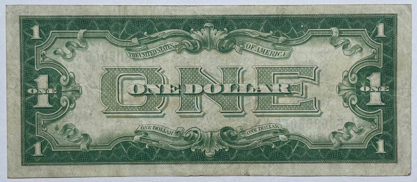 1928 $1 Silver Certificate (Funny Back) Fr. 1601 Blue Seal Circulated Example