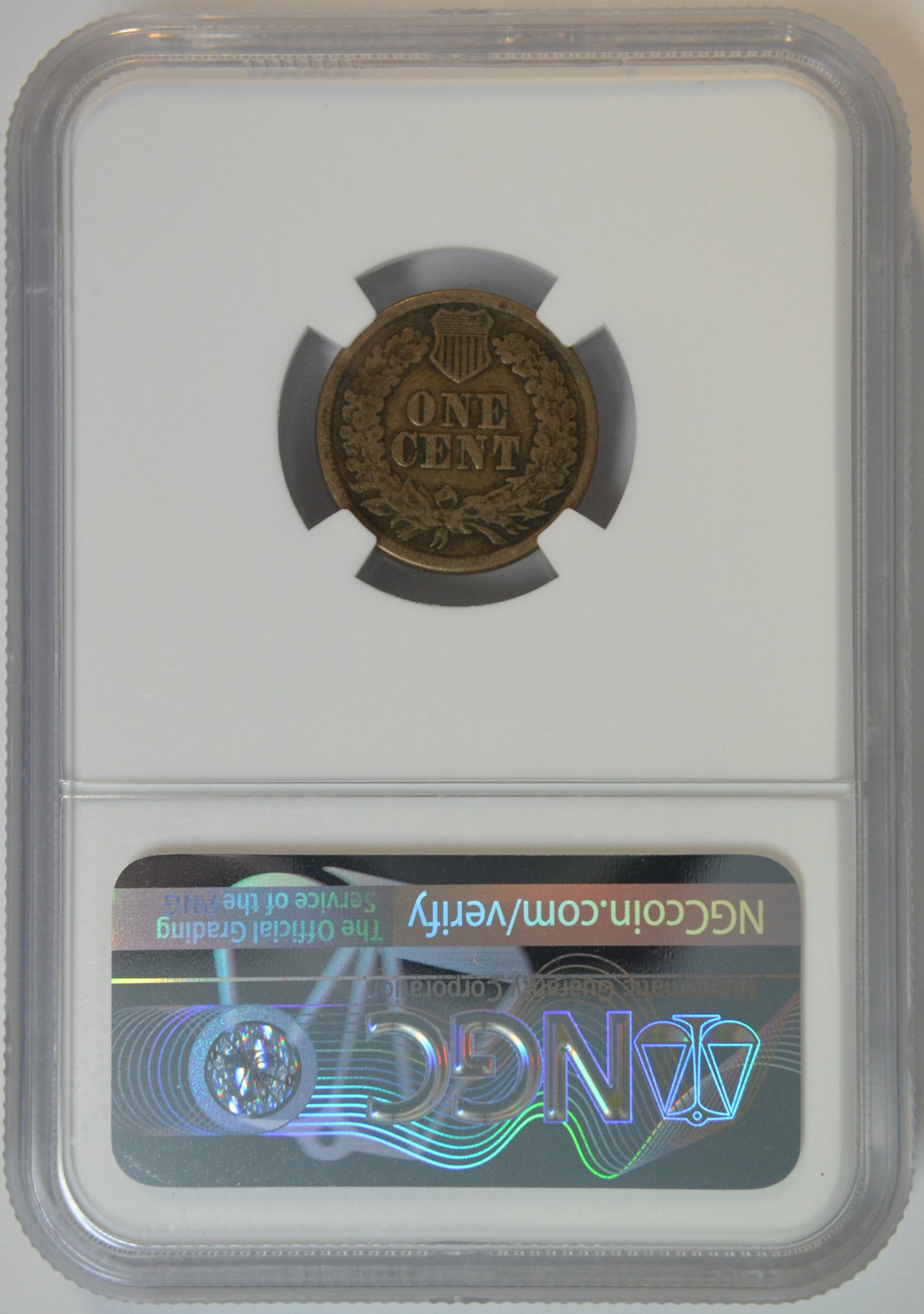 1860 Indian Head Cent 1C NGC VF20 Certified Early Civil War Era Copper Coin