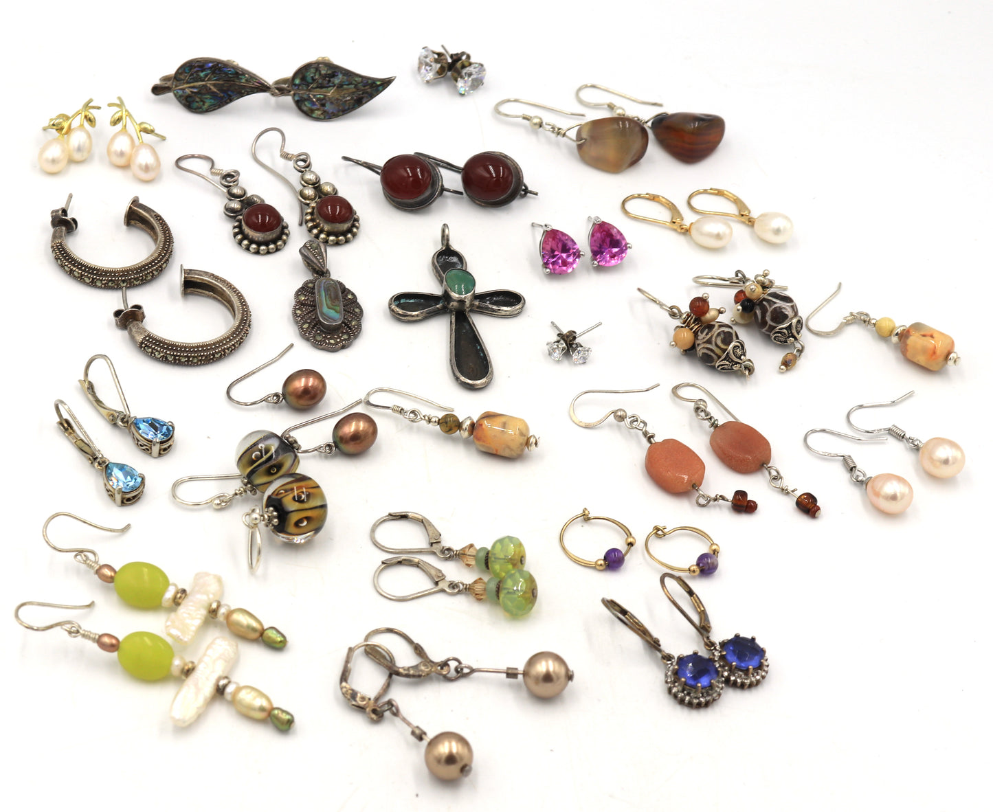 Group lot of Vintage 925 sterling silver mixed jewelry