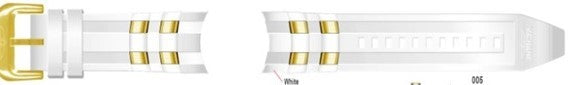 SCUBA BAND PU WHITE GOLD (20288)