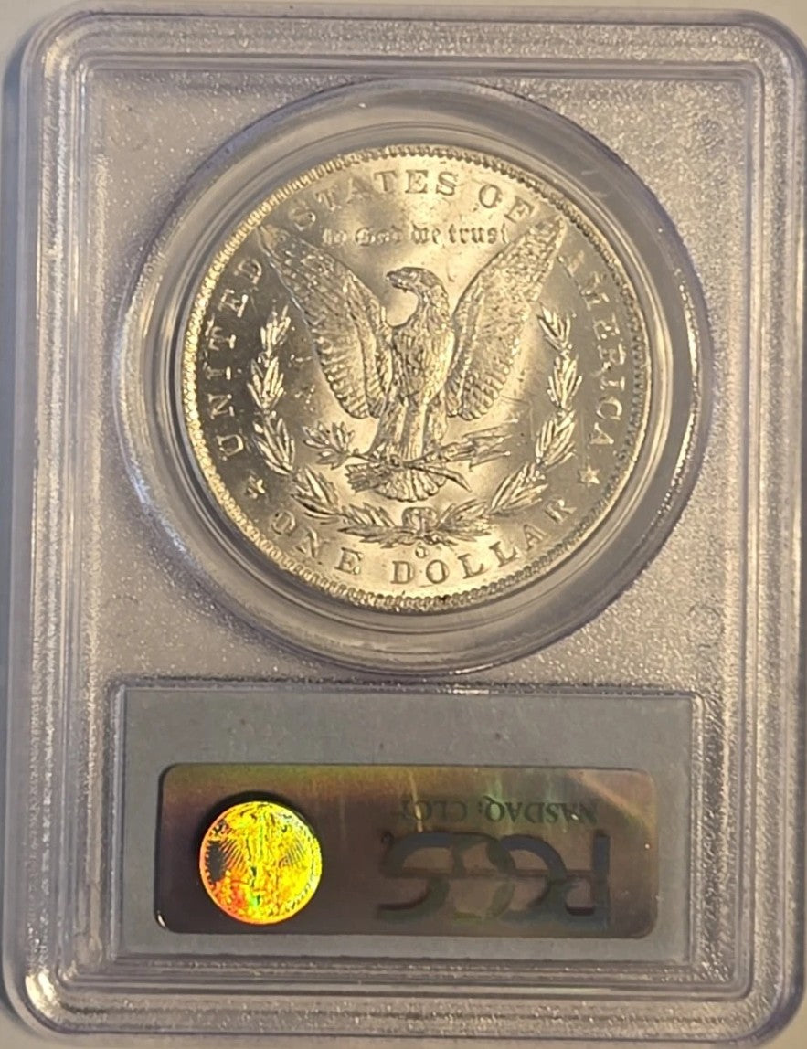 1885-O Morgan Silver Dollar PCGS MS62 Certified